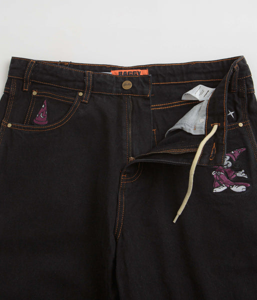 Butter Goods Fantasia Baggy Denim Jeans Washed Black Flatspot