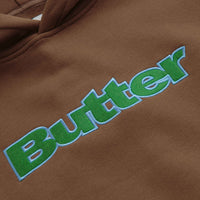 Butter Goods Felt Logo Applique Hoodie - Brown thumbnail