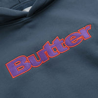 Butter Goods Felt Logo Applique Hoodie - Denim thumbnail