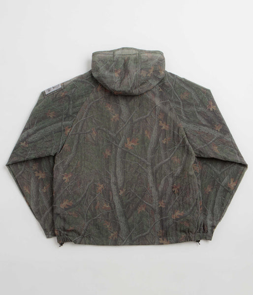 Butter Goods Fine Mesh Anorak Jacket - Forest Camo, view 3