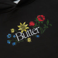 Butter Goods Floral Embroidered Hoodie - Black thumbnail