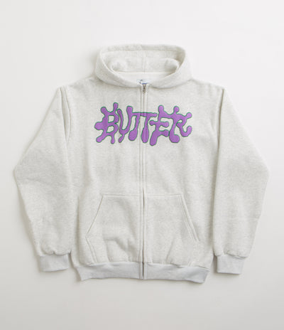 Butter Goods Ink Zip-Thru Hoodie - Ash