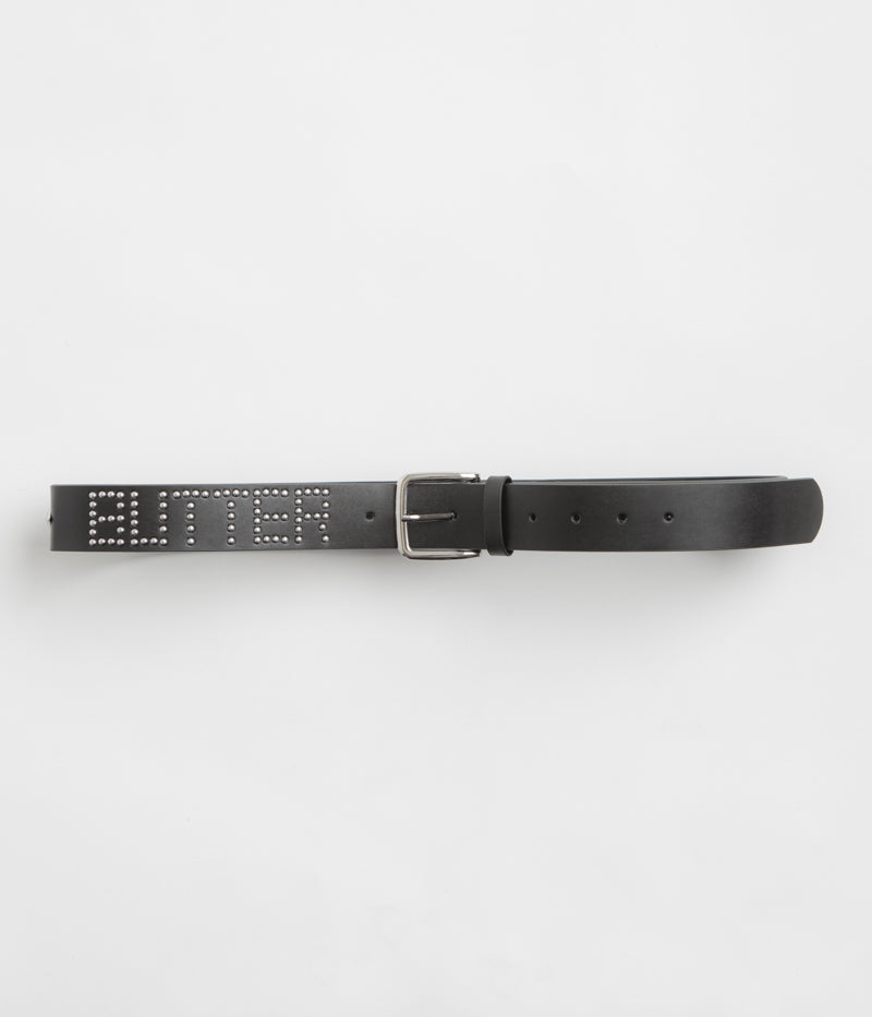Butter Goods Leather Studded Belt in Black
