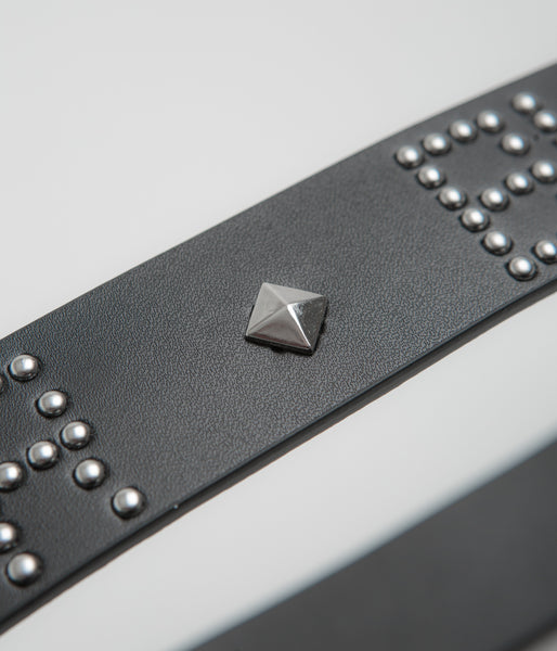 Butter Goods Leather Studded Belt - Black | Flatspot