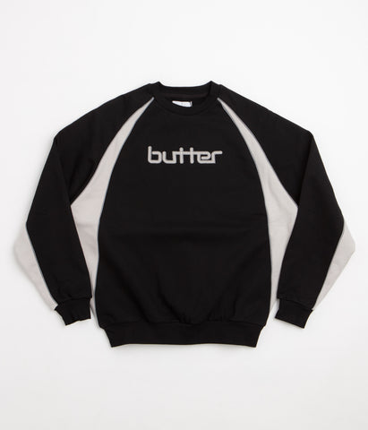 Butter Goods Match Crewneck Sweatshirt - Black, view 7