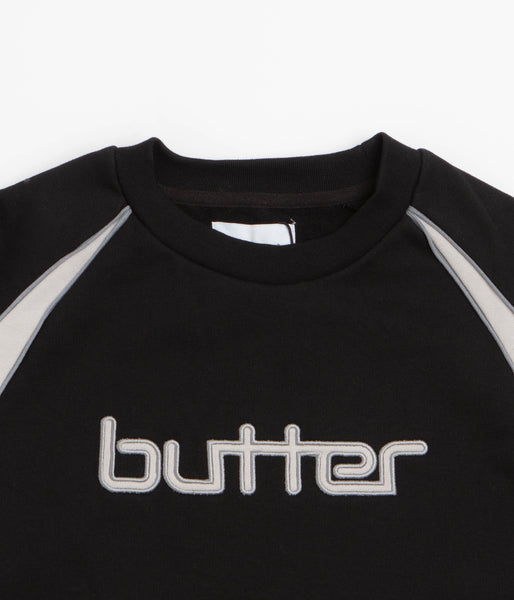 Butter Goods Match Crewneck Sweatshirt - Black, view 3