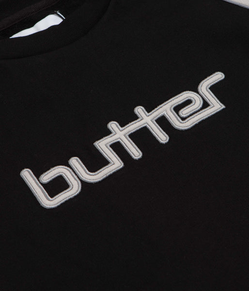 Butter Goods Match Crewneck Sweatshirt - Black, view 4