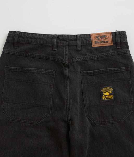 Butter Goods Patch Pocket Jeans Faded Black Flatspot
