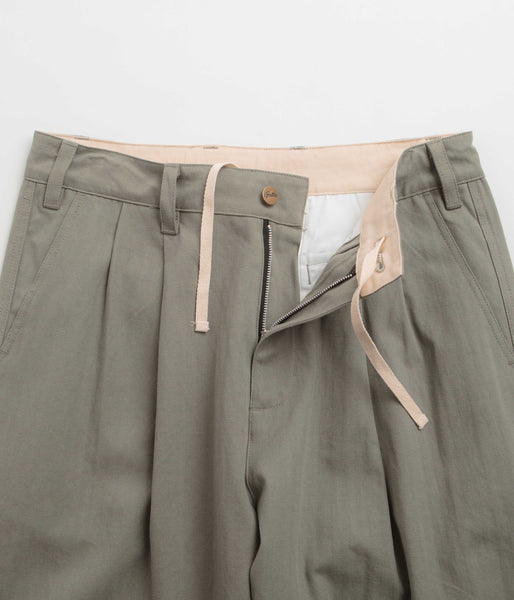 Vintage Butter Pleated & Belted Trousers