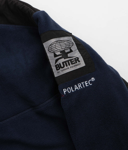 Butter Goods Polartec 1/4 Zip Fleece - Navy, view 5
