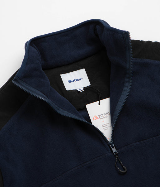 Butter Goods Polartec 1/4 Zip Fleece - Navy, view 7