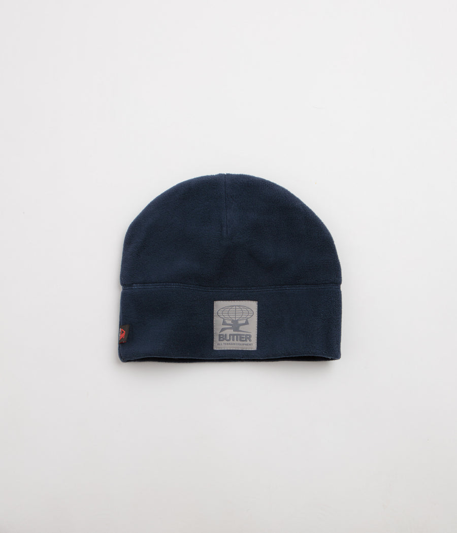 Butter Goods Polartec Skully Beanie - Navy