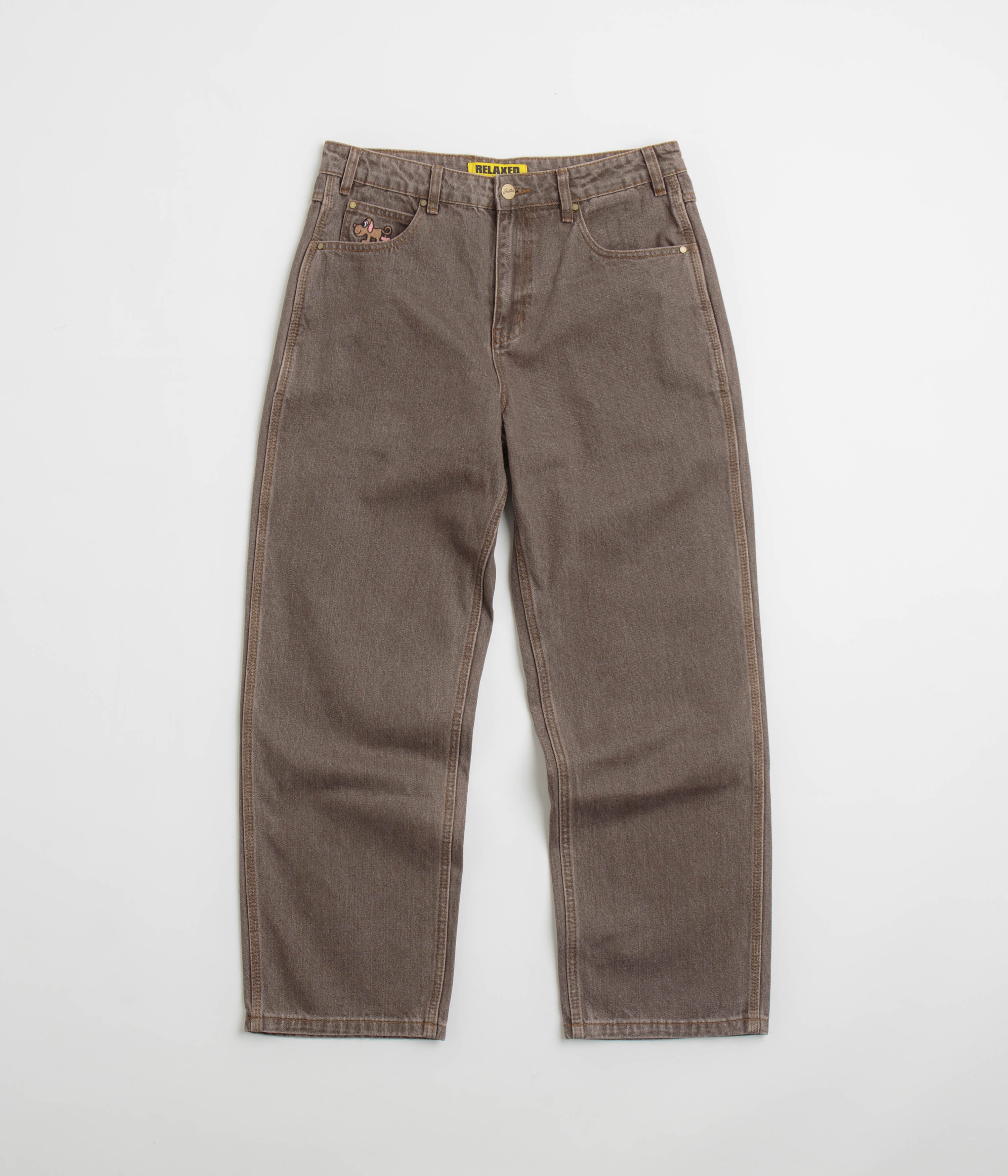 Butter Goods Pooch Relaxed Jeans - Washed Brown