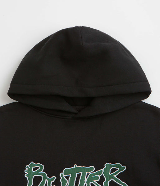 【Butter Goods】Radio Applique Pullover Hood フーディ Radio Applique Pullover Hood, Black – Butter Goods USA
