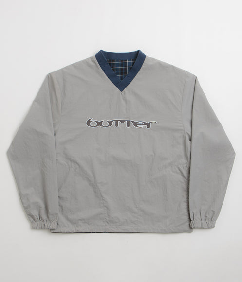 Butter Goods Reversible Dugout Pullover Jacket - Grey / Navy