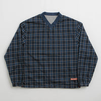 Butter Goods Reversible Dugout Pullover Jacket in Grey and Navy thumbnail