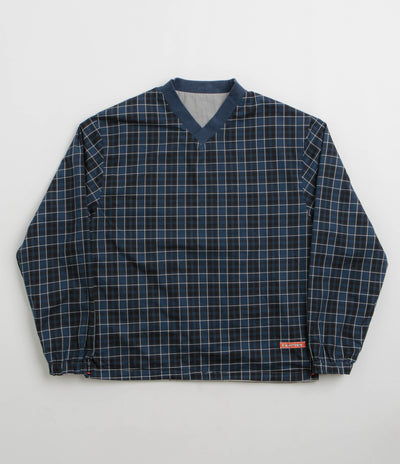 Butter Goods Reversible Dugout Pullover Jacket in Grey and Navy
