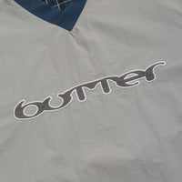 Butter Goods Reversible Dugout Pullover Jacket in Grey and Navy thumbnail