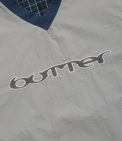 Butter Goods Reversible Dugout Pullover Jacket in Grey and Navy