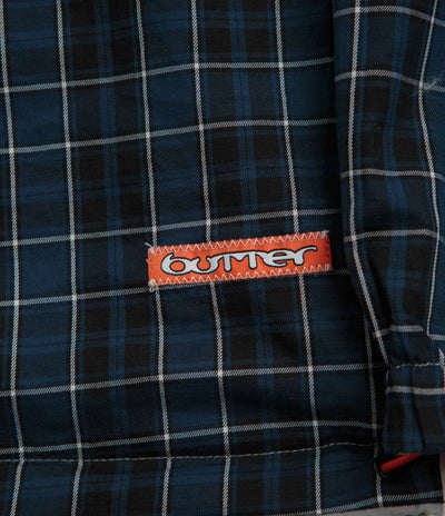 Butter Goods Reversible Dugout Pullover Jacket in Grey and Navy