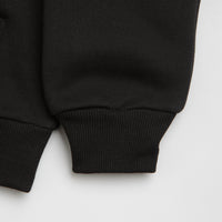 Butter Goods Ripstop Logo Applique Hoodie in Black thumbnail