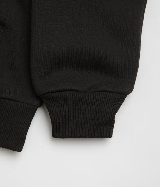 Butter Goods Ripstop Logo Applique Hoodie - Black | Flatspot