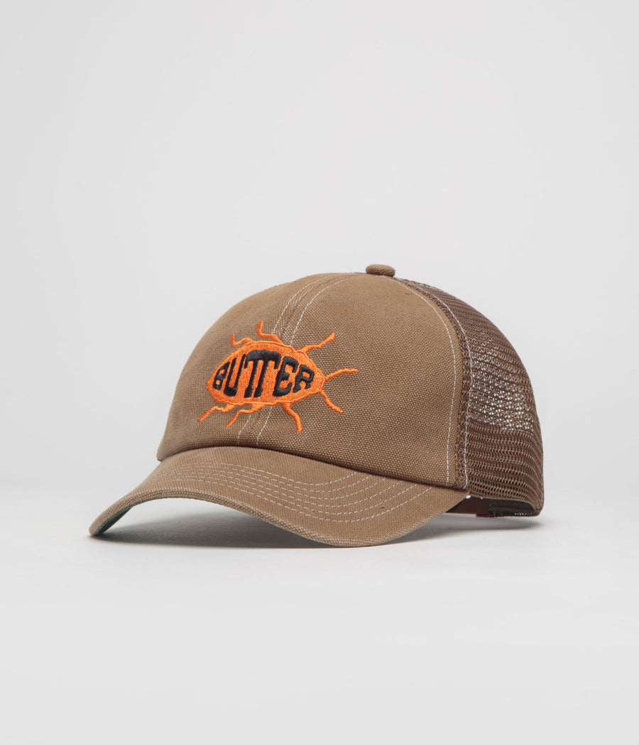 Butter Goods Roach Trucker Cap in Chocolate