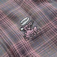 Butter Goods Rodent Flannel Shirt - Pink / Grey thumbnail