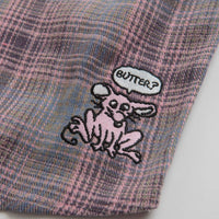 Butter Goods Rodent Flannel Shirt - Pink / Grey thumbnail