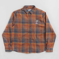 Butter Goods Rodent Flannel Shirt - Rust / Navy thumbnail