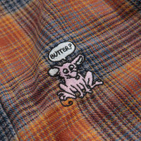Butter Goods Rodent Flannel Shirt - Rust / Navy thumbnail