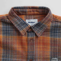 Butter Goods Rodent Flannel Shirt - Rust / Navy thumbnail