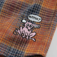 Butter Goods Rodent Flannel Shirt - Rust / Navy thumbnail