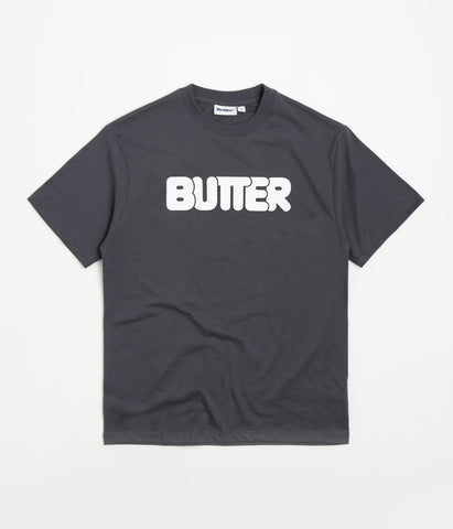 Butter Goods Rounded Logo T-Shirt - Charcoal | Flatspot