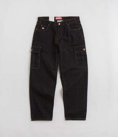 Butter Goods Santosuosso Cargo Jeans - Washed Black / Blue