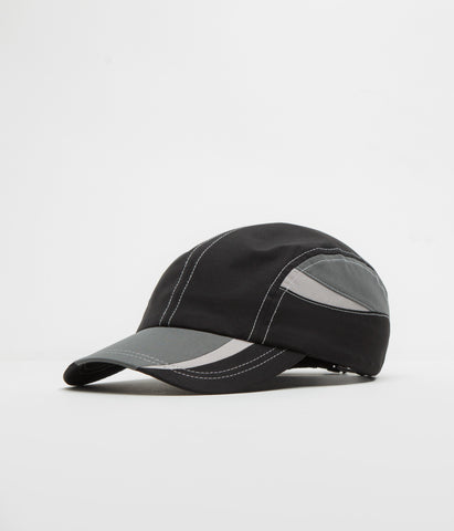 【BUTTER GOODS】Race 4 Panel Cap - Black Butter Goods Rounded Logo Cap - Black / Orange | Flatspot