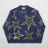 Butter Goods Star Polo Knit Sweatshirt - Prussian thumbnail