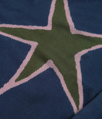 Butter Goods Star Polo Knit Sweatshirt - Prussian