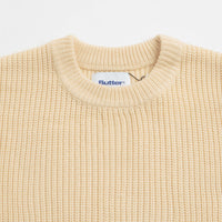 Butter Goods Stripe Knitted Sweatshirt - Cream thumbnail
