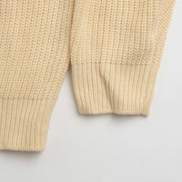 Butter Goods Stripe Knitted Sweatshirt - Cream thumbnail