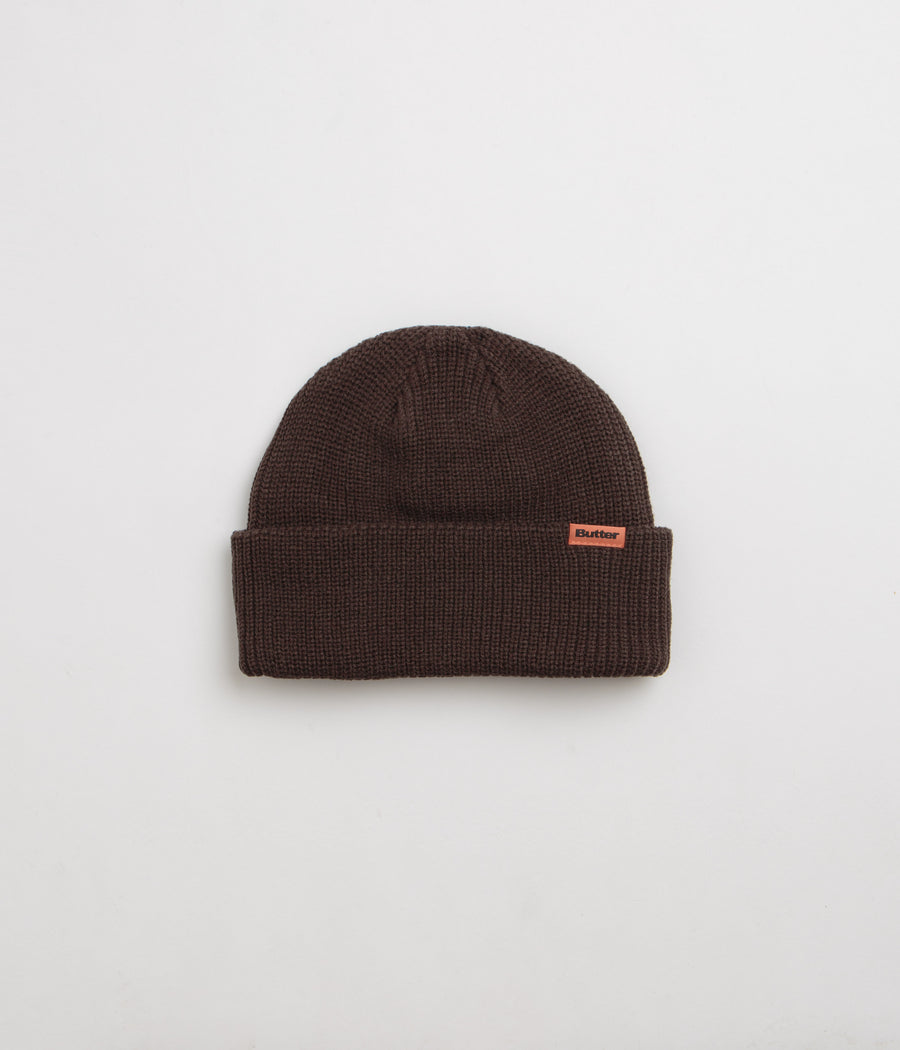 Butter Goods Tall Wharfie Beanie - Chocolate