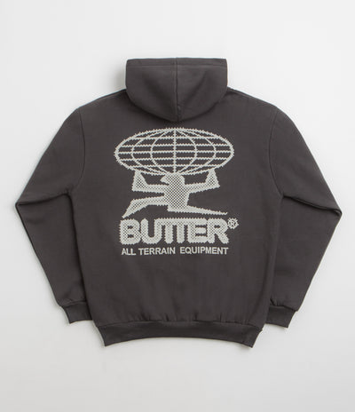 Butter Goods Terrain Hoodie in Washed Black