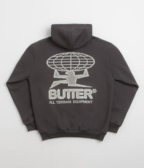 Butter Goods Terrain Hoodie - Washed Black