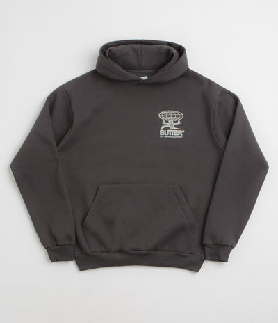 Butter Goods Terrain Hoodie in Washed Black