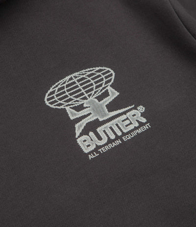 Butter Goods Terrain Hoodie in Washed Black