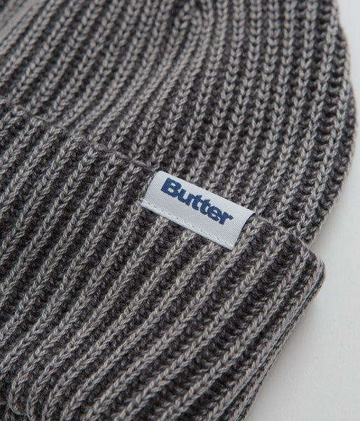 Butter Goods Washed Beanie - Black | Flatspot