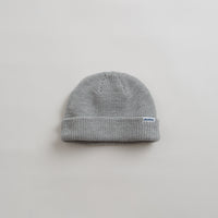 Butter Goods Wharfie Beanie - Ash Grey / White thumbnail