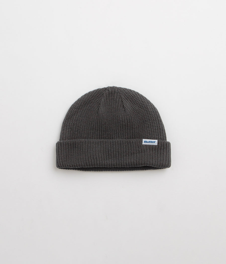Butter Goods Wharfie Beanie - Charcoal