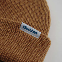 Butter Goods Wharfie Beanie - Oak / White thumbnail