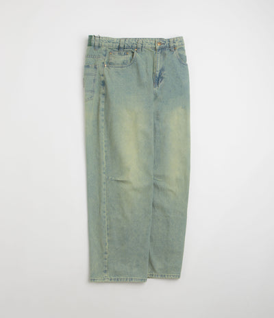 Butter Goods Wide Cut Jeans in Tinted Blue Wash